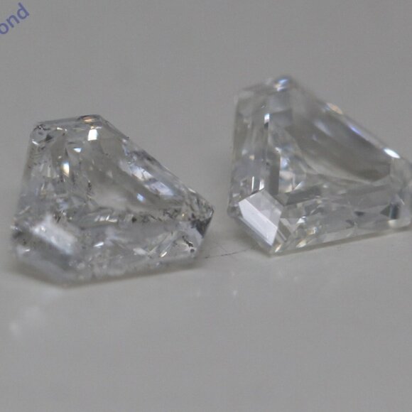 A Pair Of Calf Natural Mined Loose Diamonds (0.72 Ct I Vs2) C52000005 - Picture 3 of 5